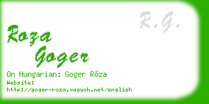 roza goger business card