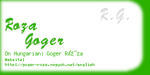 roza goger business card